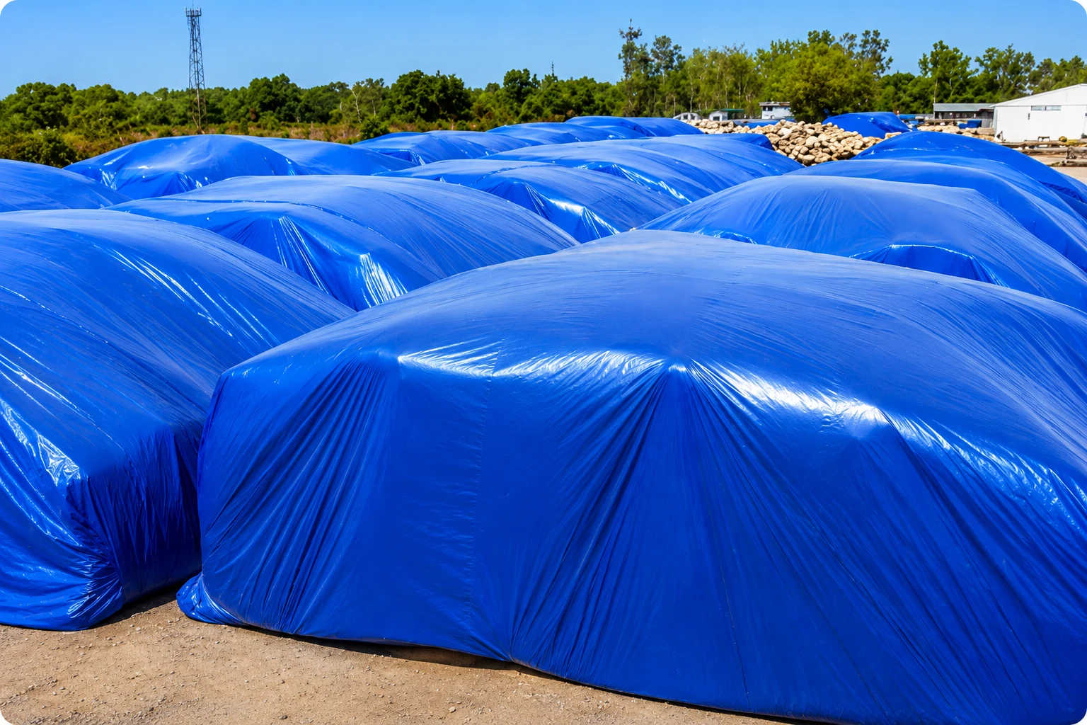 Heavy-duty PVC fumigation cover