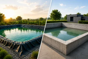 Pond Liners vs Concrete