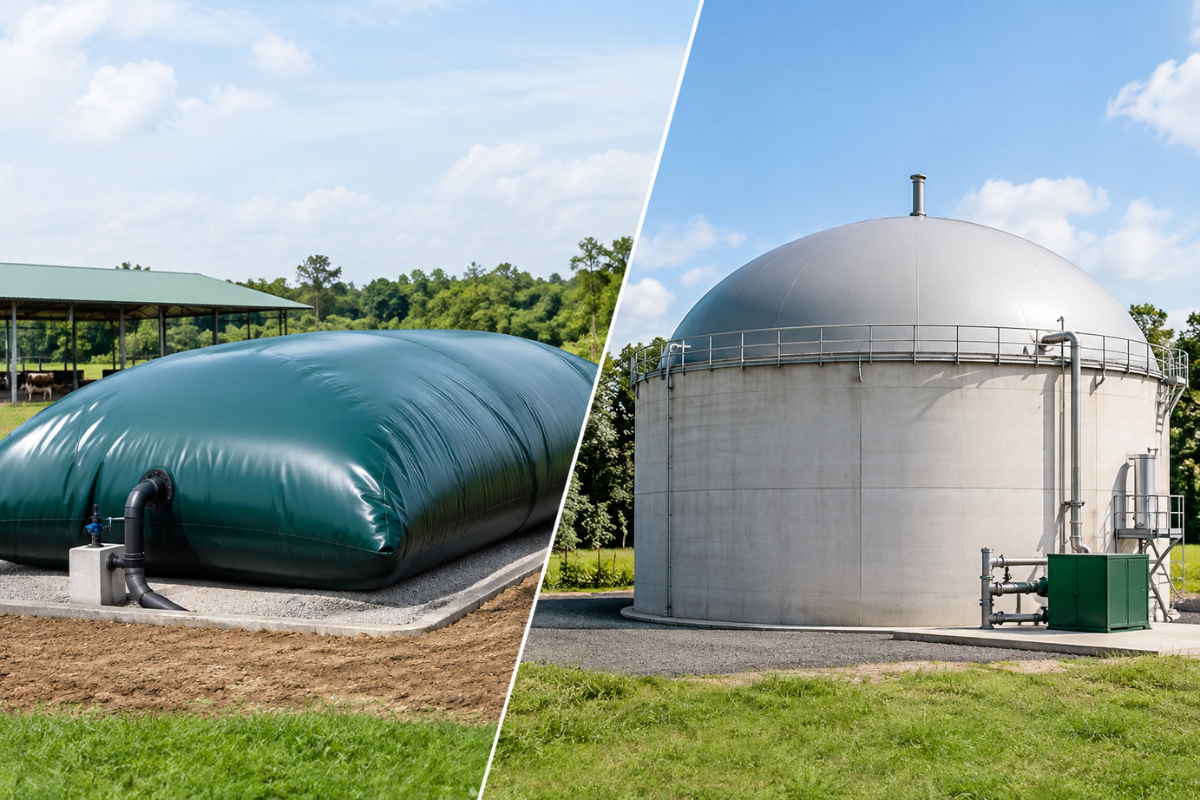 Flexible Biogas Tanks vs Fixed Gas Storage: Key Factors to Consider
